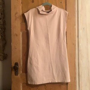Zara Dusty Pink Cap Sleeved Dress